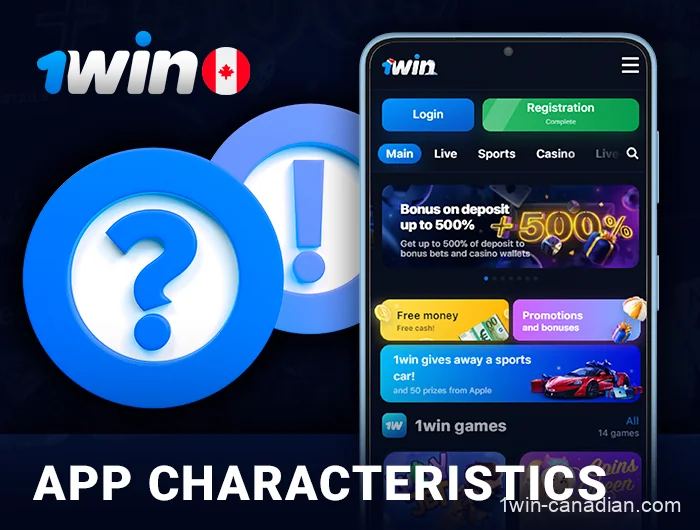 The main characteristics of 1win mobile app for Android and iOS