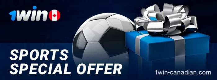 Sports bettinng promo offers on 1win Canada