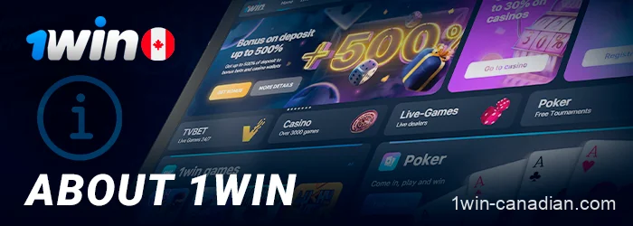Information about 1win online casino available in Canada