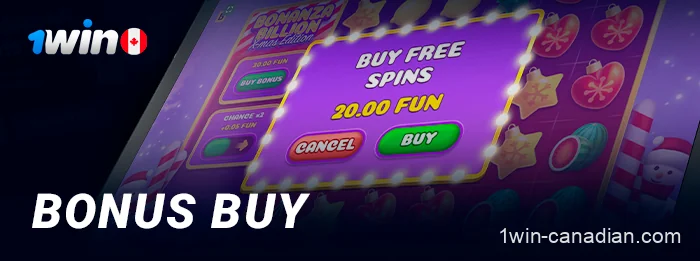 Bonus buy options available in 1win online casino