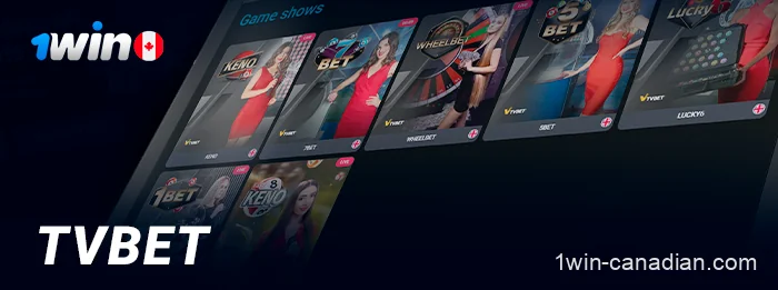 TVbet options available in 1win online casino