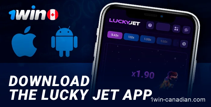 Instructions on downloading the 1win Jucky Jet mobile app