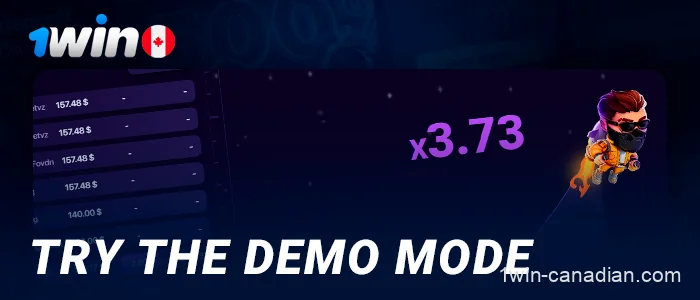 Try the Lucky Jet demo mode on 1win