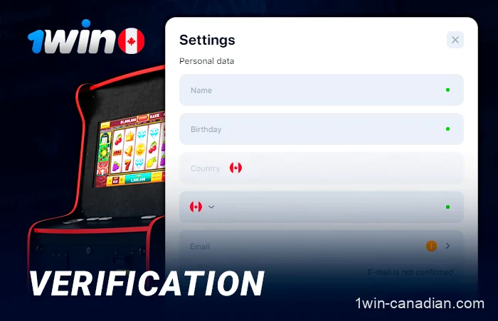 Instructions for 1win account verification in Canada