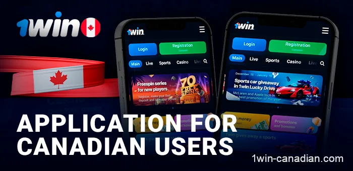 1win mobile casino application for players from Canada