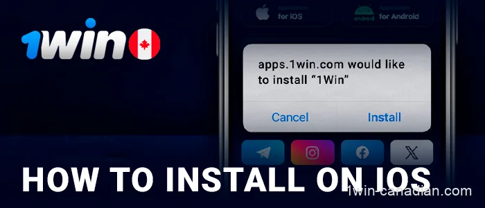 Instruction on installing 1win application on iOS